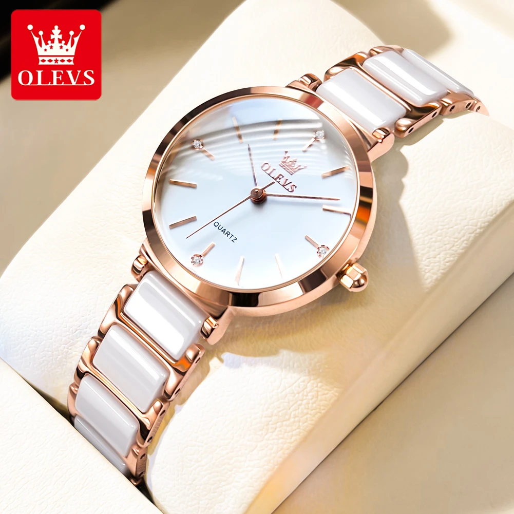 Olevs Womens Men Watches Olevs Ceramic Women Watch Olevs Quartz