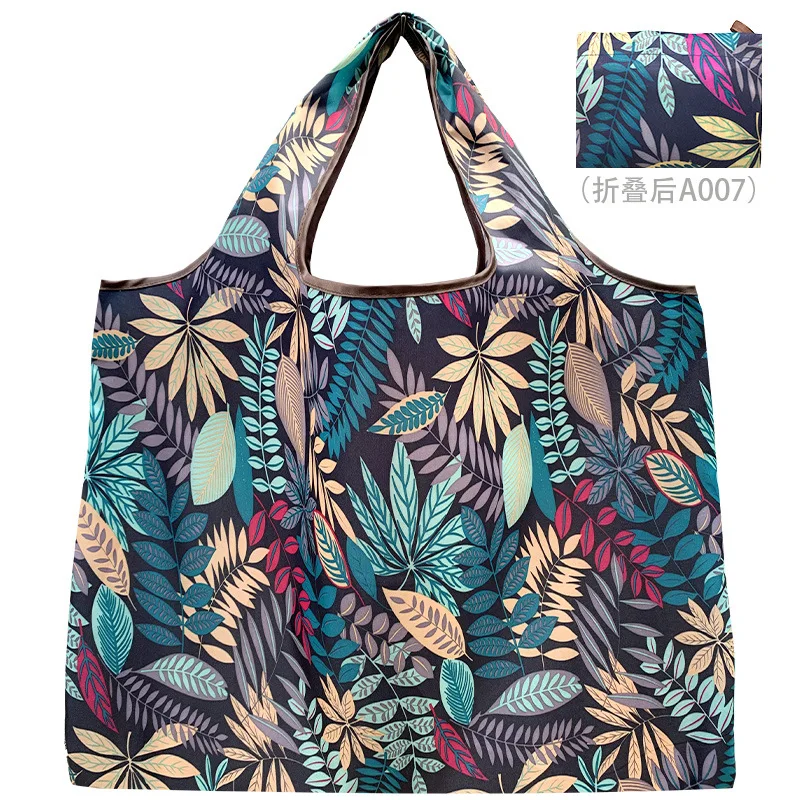 Foldable Eco-Friendly Oxford Cloth Shopping Bag - Large Portable Grocery Tote