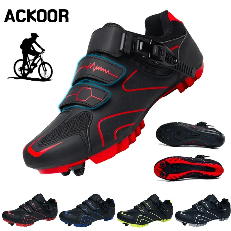 Cycling Sneaker Mtb Pedal Bicycle Shoes Flat Mountain Cycling Shoes Cleat Rb Speed Footwear Man Women New Selflocking