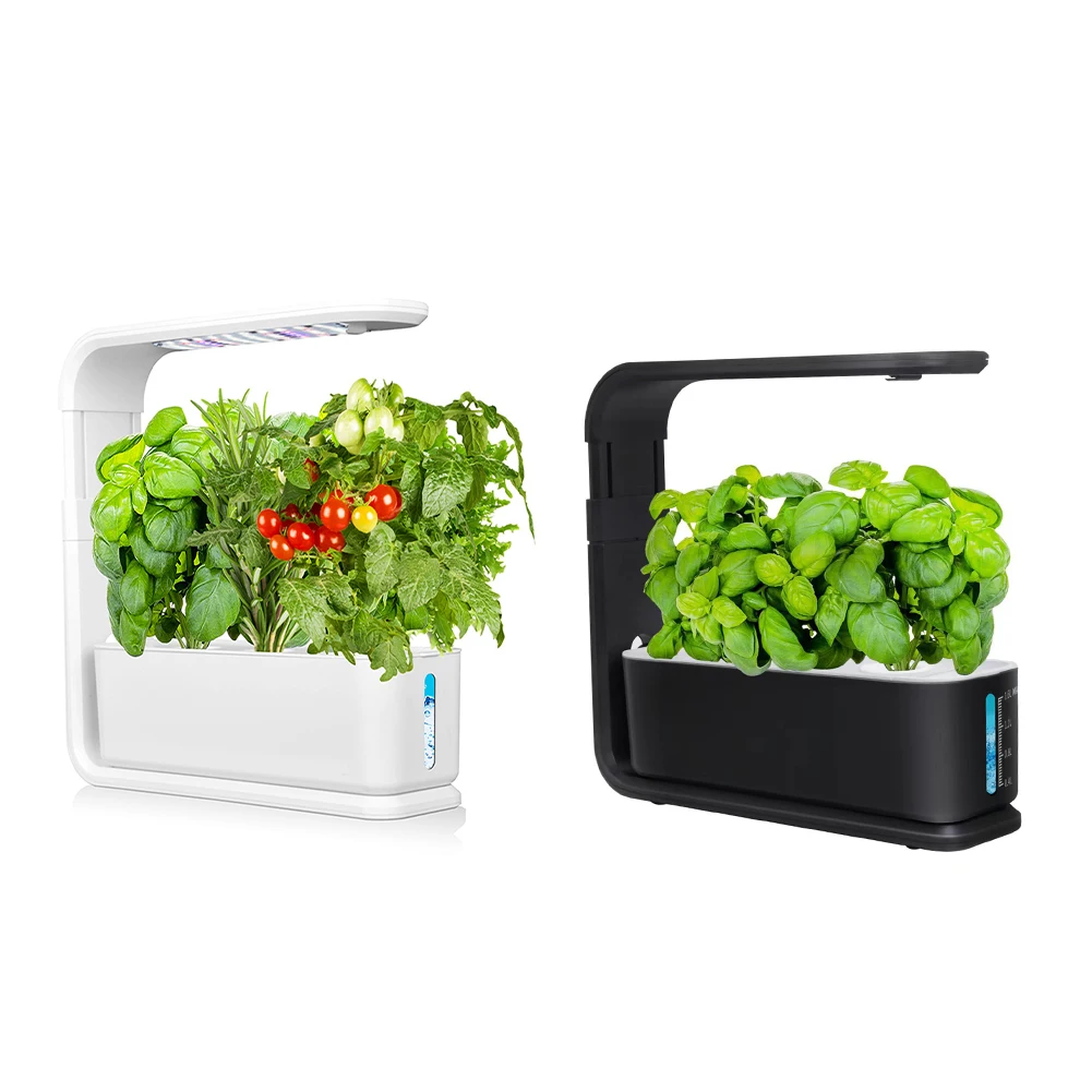 

Garden Hydroponics Growing System Indoor Herb Garden Kit Automatic Timing LED Grow Lights Smart Water Pump for Home Flower Pots