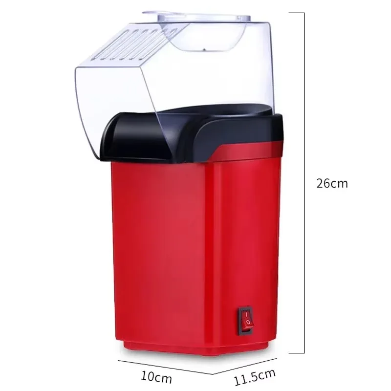 Popcorn Machine Healthy Hot Air Oil Free Corn Popper Home Small Popcorn Pots Fully Automatic Machine Christmas Snacks