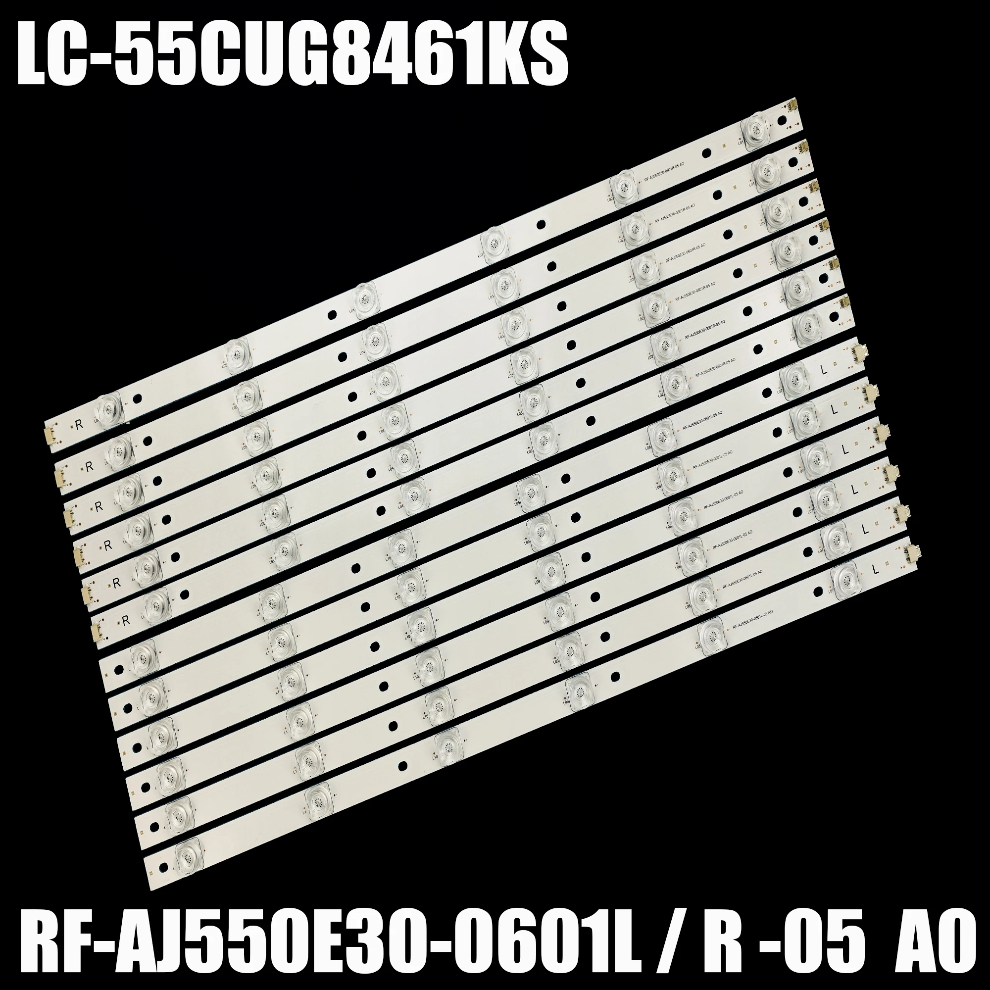 Tira Led para tv 55 Rf-aj550e300601r-05 Rf-aj550e30-0601l-05 a0 Lc55cug8461ks Lsc550fn13-g04 Lc-55cug8462k Hwv55162y