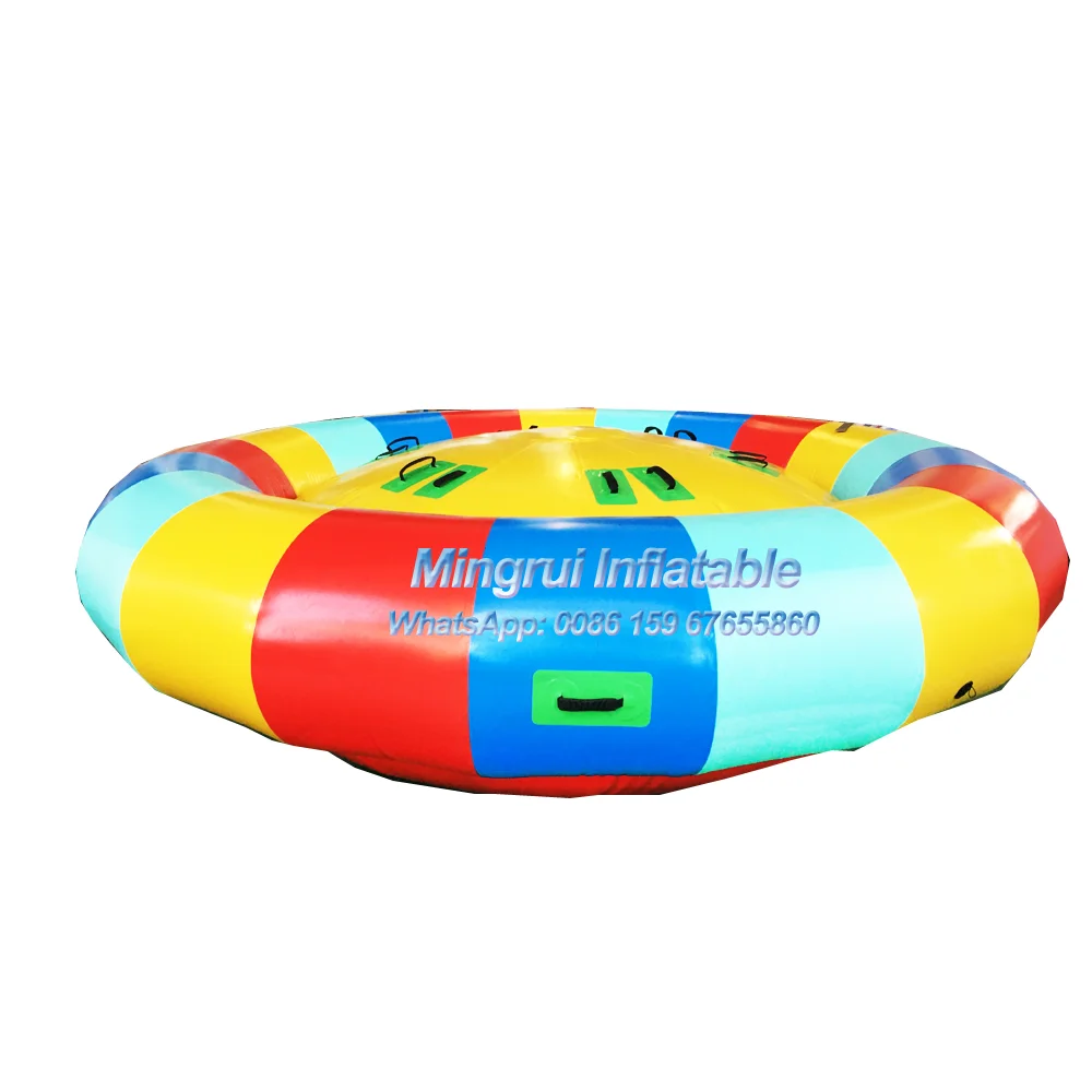 Inflatable towable water sports Inflatable disco boat water toy Inflatable Spinning Crazy UFO