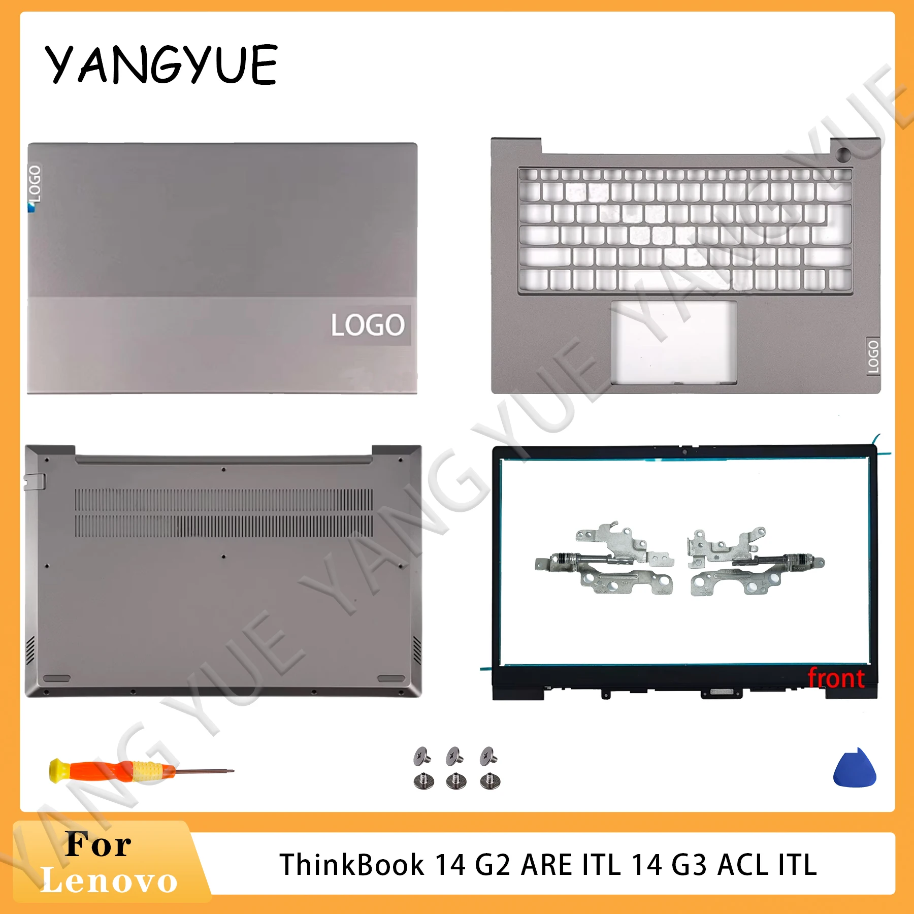 Laptop Stand Computer Case Stand Notebook Bottom Case For Lenovo ThinkBook 14 G2 ARE ITL 14 G3 ACL ITL LCD Back Lid Cover/Bezel/Hinges/Palmrest/Bottom laptop stand,computer case stand