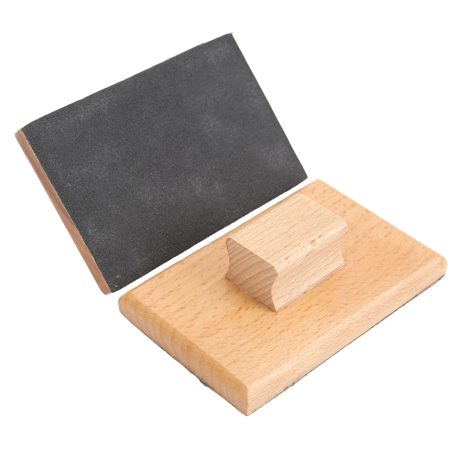 Music Sand Block Consistent Sound Beech Wood Sandpaper 1 Pair Musical Sand Block Wide Application for 1 Year Old