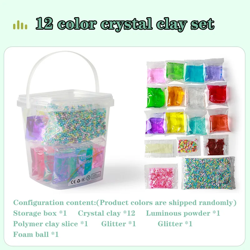 Crystal Transparent Clay Creative DIY Create Favorite Slime Suitable Gift Birthday Toy Relieve Pressure Soft