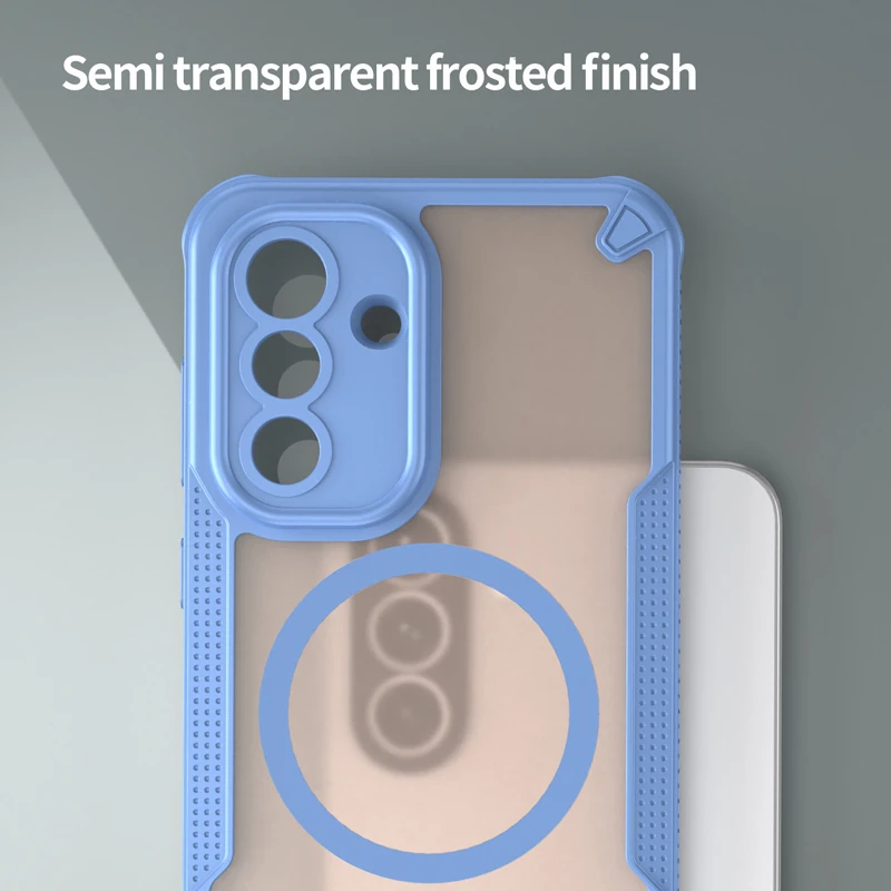 Enhanced Magnetic Scratch-Proof Translucent Phone Case Cover