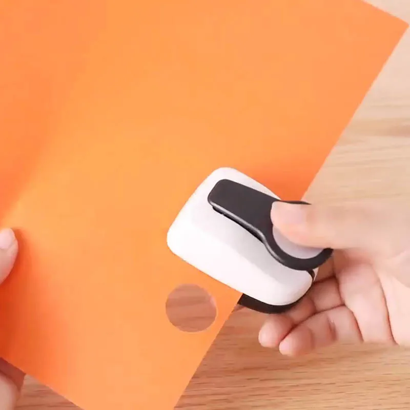 9/16/25/38/50mm Hole Puncher Circular Embosser Hole Shape Labor-saving Design Punch ABS+alloy EVA Chip Multiple Sizes