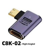 HDMI-Compatible Adapter 90 270 Degree Right Angle Male To Female Converter 8K HD Connector Mini / Micro HDMI-compatible Extender - Image 4