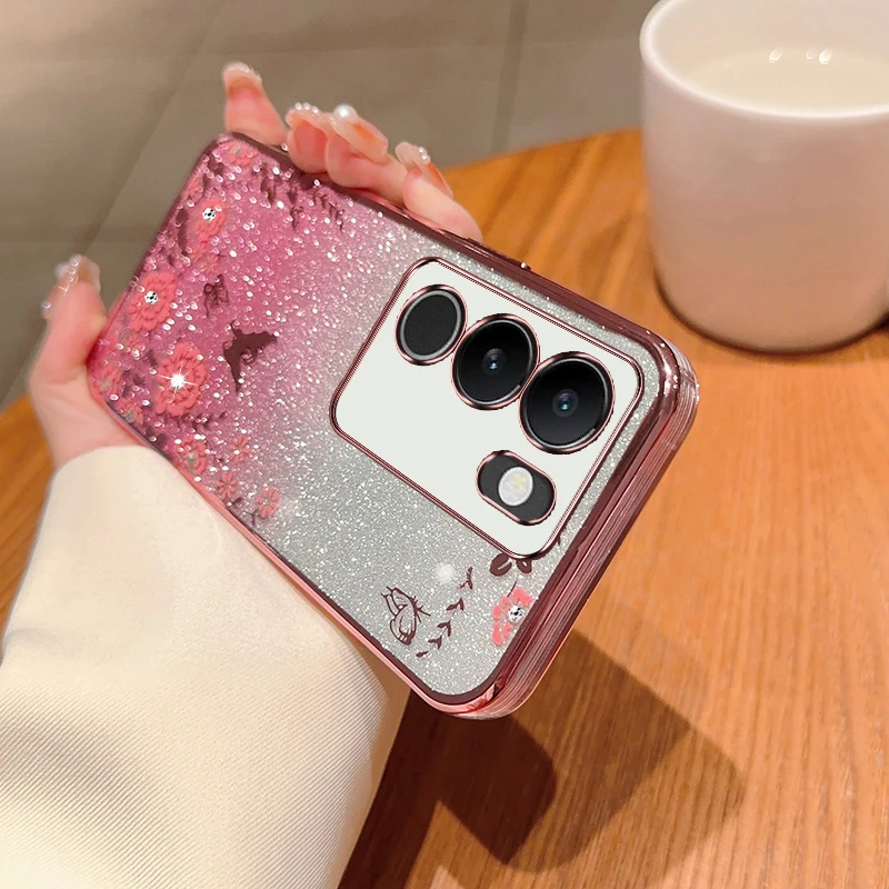

Мягкие гальванизированные блестящие фотообои для VIVO S1 S7 S9 S10 для Vivo S12 S15 S15E S16 Pro S17 Pro S17E защитные чехлы