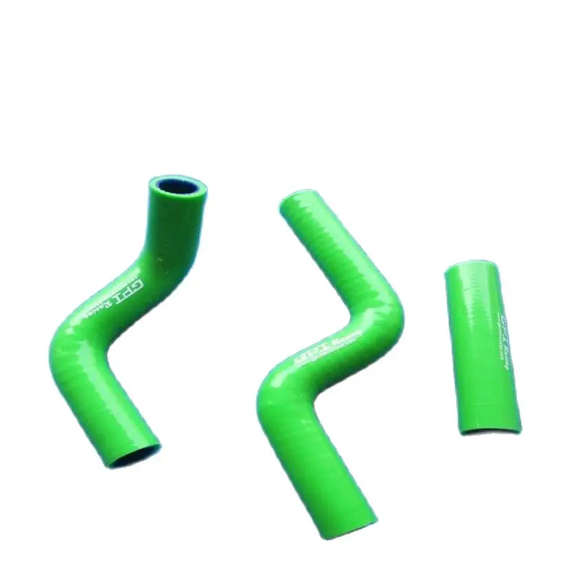 

KAWASAKI KX80 1998-2000/KX85 2001-/KX100 SILICONE RADIATOR/COOLANT HOSE green