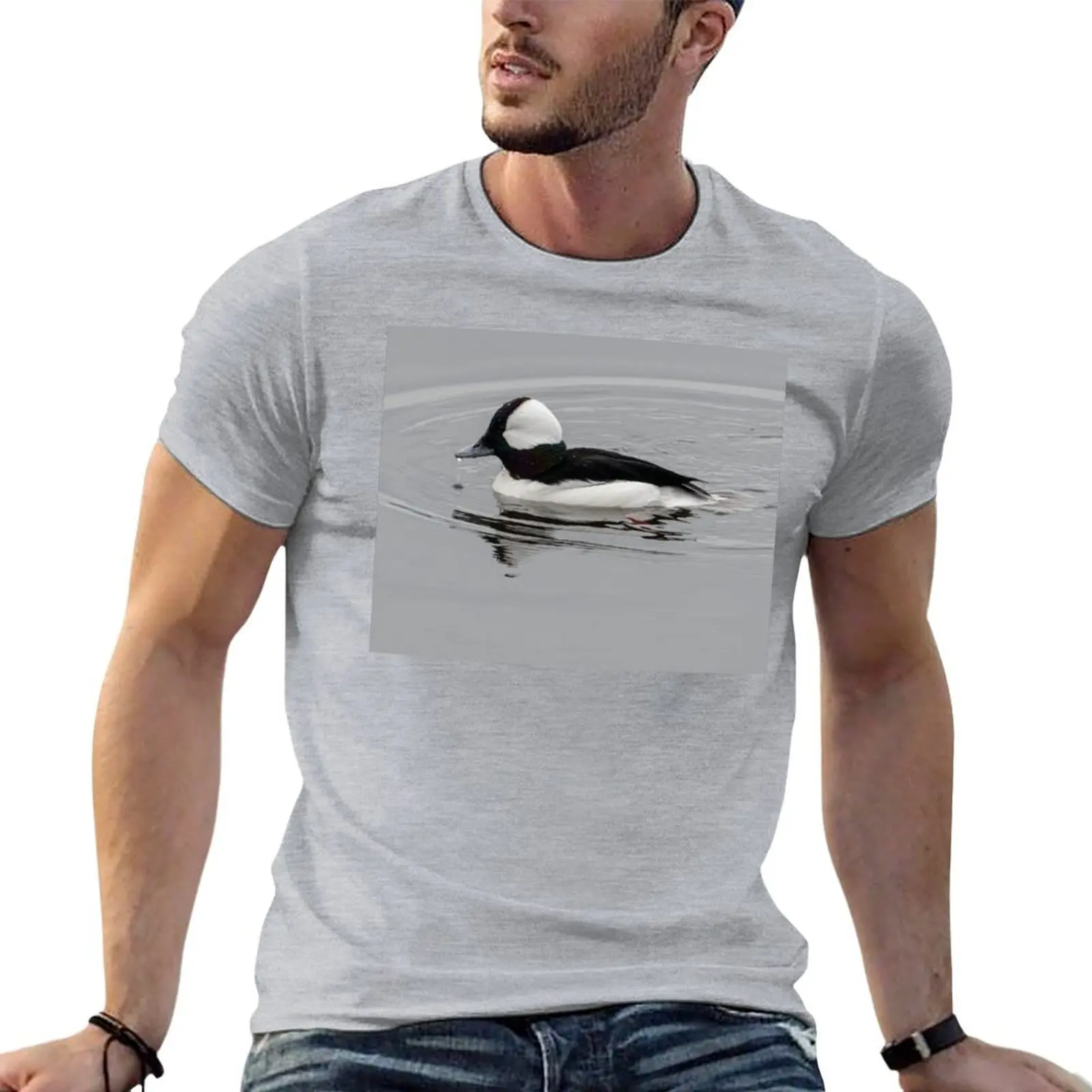 

Bufflehead T-shirt shirts graphic tees heavyweights blacks funnys men workout shirt
