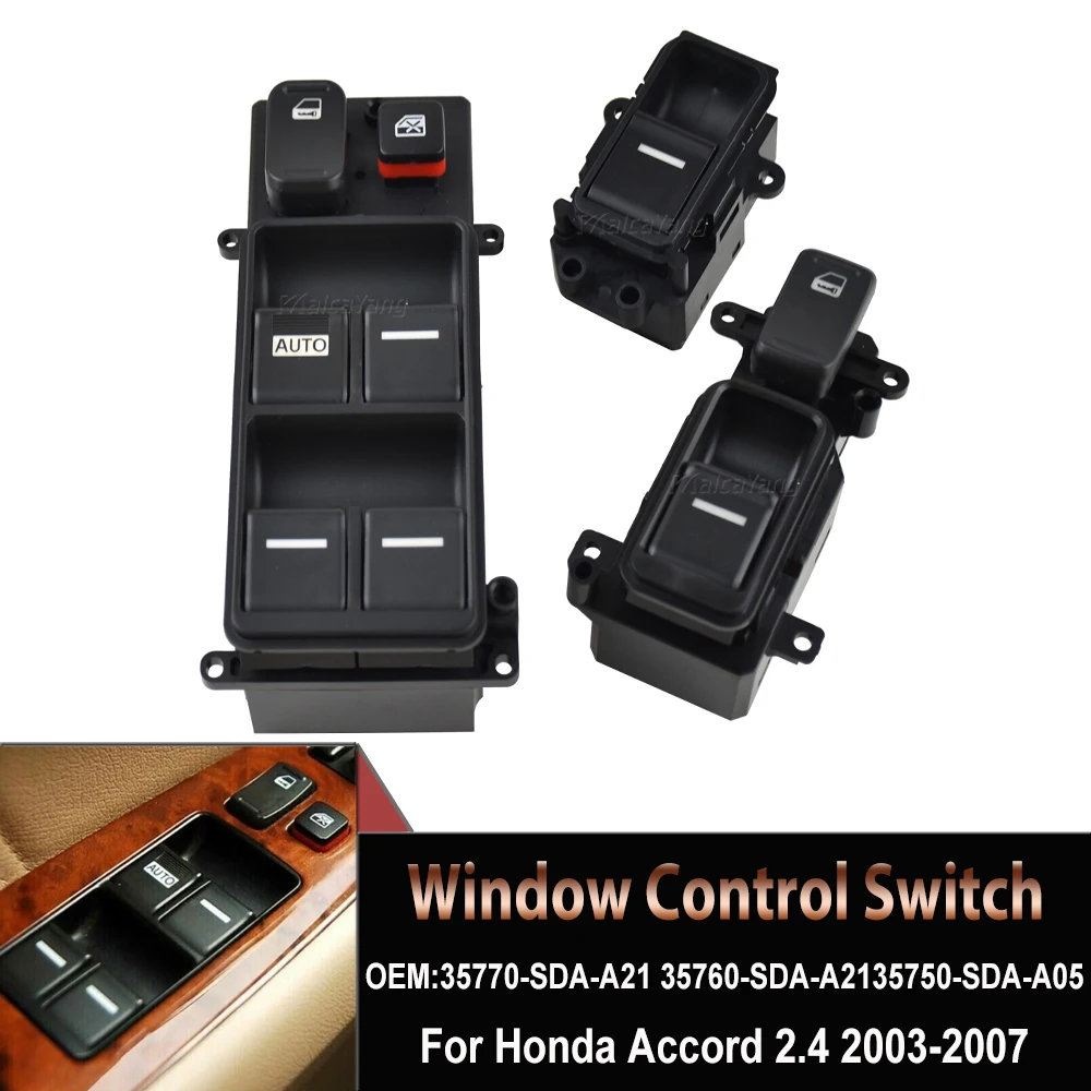 Controllo Dell'Interruttore Di Alimentazione Della Finestra Di Alta Qualità Per Accessori Per Auto Honda Accord 2003 - 2007 Muslimexmuslimah
