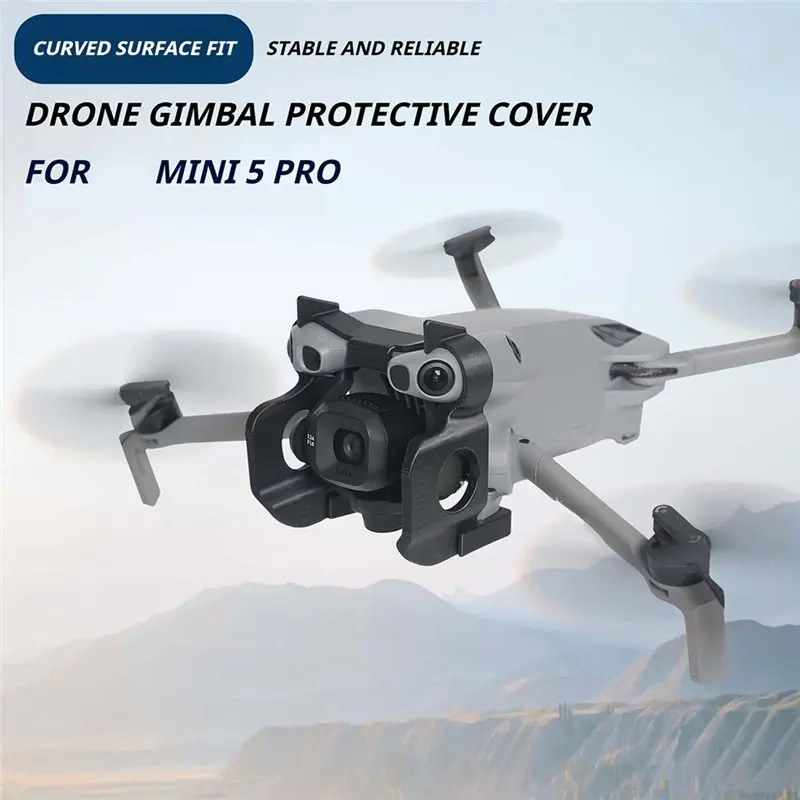 Pare-soleil intégré à la housse de protection pour cardan DJI Mini 5 Pro, vue de face