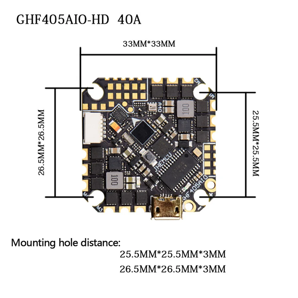 รูปสินค้า 40A 4in1 ESC 2-6S Flight Controller คุณภาพสูง สำหรับโดรน FPV