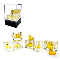 Bescon Yellow Duck 16MM 6 sides Dice set of 6, Yellow Duck D6 6pcs Set 2