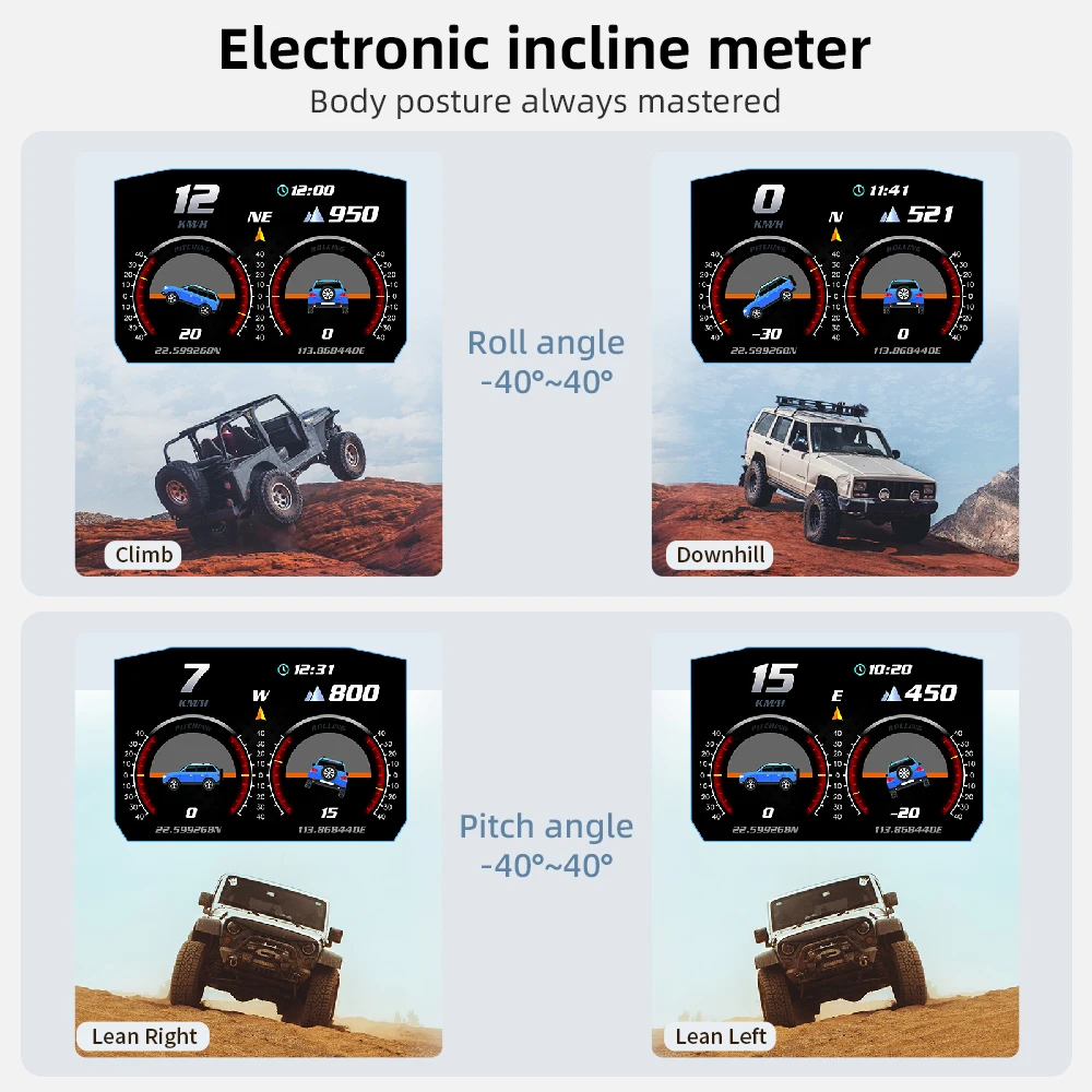  HUD  ÷, OBD2 º ǻ, GPS ӵ,  ˶ ˸,  ڵ, ͺ з, 4X4 