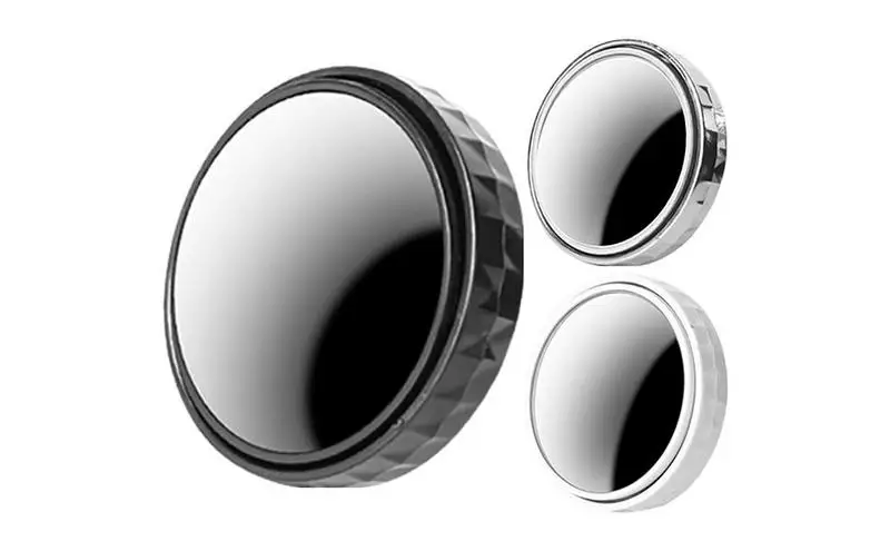 

Side Mirror Blindspot Wide Angle 360 Degree Rotate Round Rear View Mirror Adjustable HD Glass Convex Side Mirror Maximize