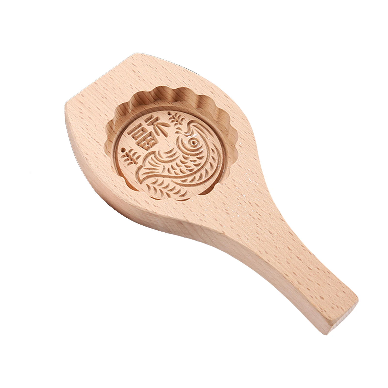 

Wooden Baking Mold Mooncake Mold 3D Flower Design Mooncake Mold for Biscuit Candy Food Cookie Bread