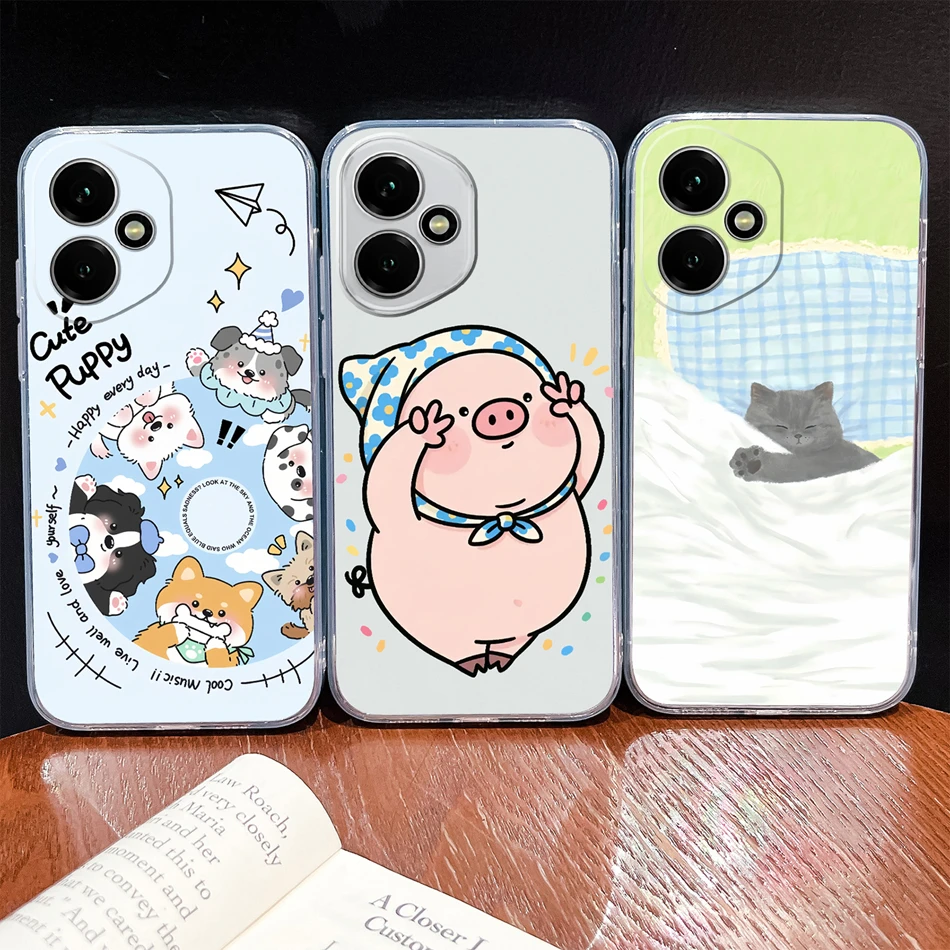 Cupid-Angel Soft Clear Silicone Anti-Drop Phone Case - Slim Protective Back Cover