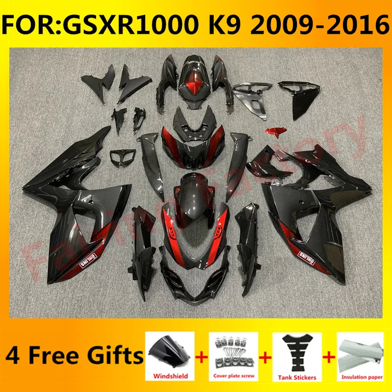 

Motorcycle Fairing kit fit for GSXR1000 GSXR 1000 GSX-R1000 2009 2010 2011 2012 2013 2014 2015 2016 K9 Fairings set carbon fiber