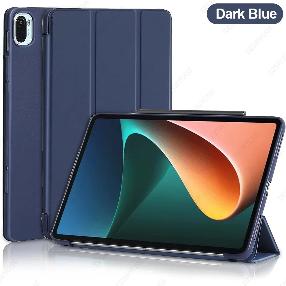 Sleek Lightweight Tablet Case with Auto Wake/Sleep, Smooth Front and Flexible Back