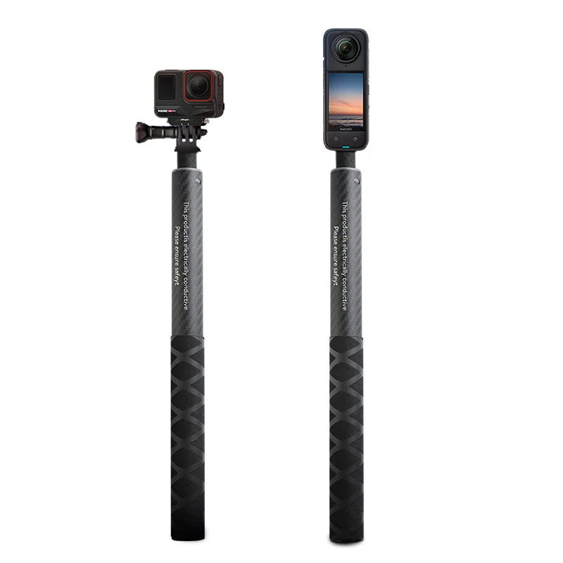 New 115cm Invisible Carbon Fiber Selfie Stick For Insta360 X4 X3 ONE X2 Accessories GoPro Insta 360