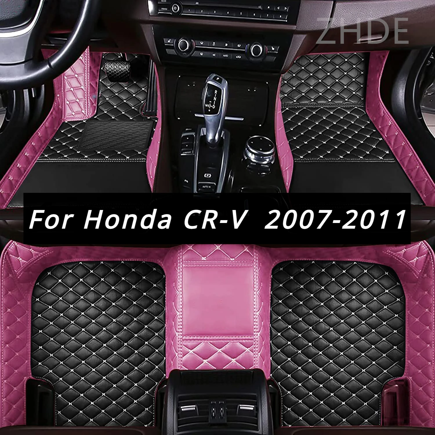 

LHD Car Floor Mats for Honda CR-V CRV 2011 2010 2009 2008 2007 Auto Interior Accessories Carpets Custom Waterproof Leather Rugs