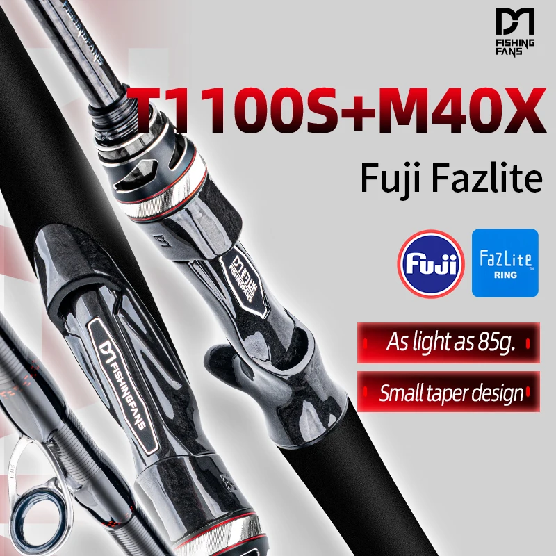 Canne FISHINGFANS RANCY 3.0 T1100S haut carbone avec guides Fuji Fazlite - L ML M haute sensibilité