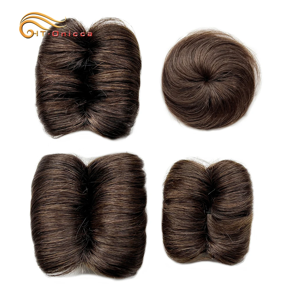 Fasci di capelli ricci Fasci di tessuto brasiliano per capelli con chiusura circolare 28 pezzi Estensioni corte dei capelli umani per donna 2 3 4 pollici