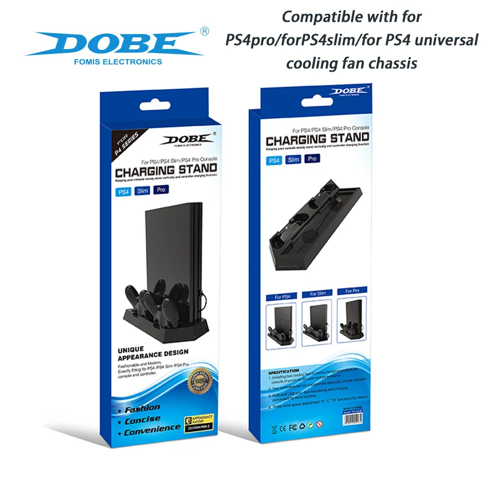 Compatibile Con Ps4Pro/Per Ps4Slim/Per Ps4 Base Ventola Di Raffreddamento Universale, Base Ventola Di Raffreddamento Universale Tre In Uno