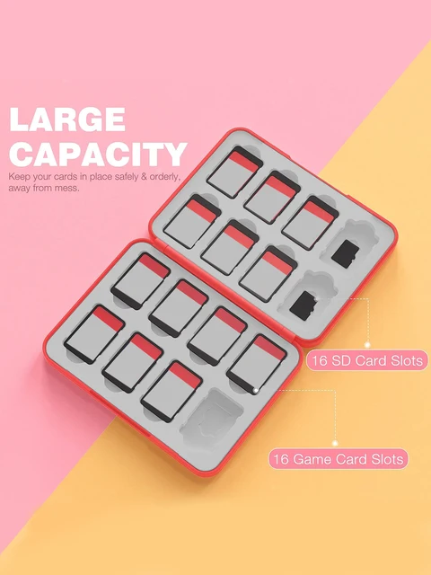 Suitable for Switch game card magnetic absorption cassette reader 16 in 1 red 5
