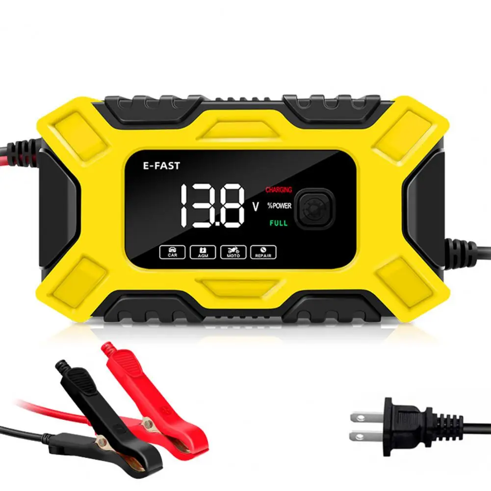 Car Repair Charger Premium Overcharging Protection Standard Wire 12V Motorcycle Battery Automatic Charger