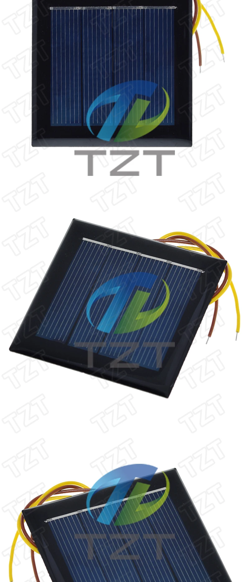 TZT 1/3/5PCS 2V 0,2W 100mA Solarpanel DIY Lademodul Mini Polysilizium Solarzellensystem für Solar-Rasenlampe mit 15CM Kabel – Detail 8