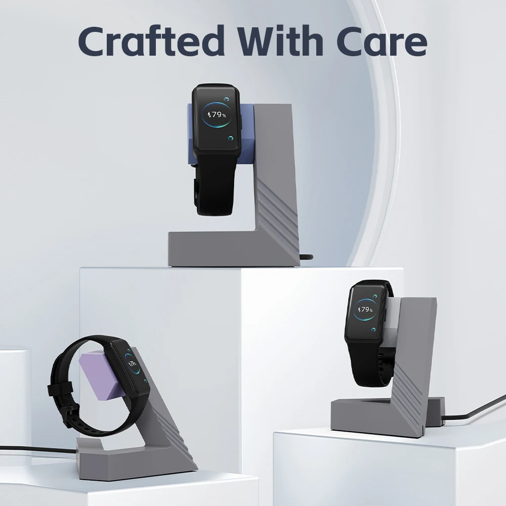 SIKAI Silicone Plastic Watch Holder Charger Stand Charging Dock for Huawei Band Series 9 8 7 6 Chargers Cradle for Honor Band 9
