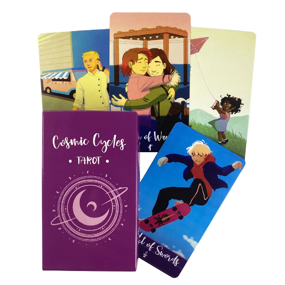 

Cosmic Cycles Tarot Card Prophecy Divination Family Party Board Game Fate Fortune Telling A Modernized Deck
