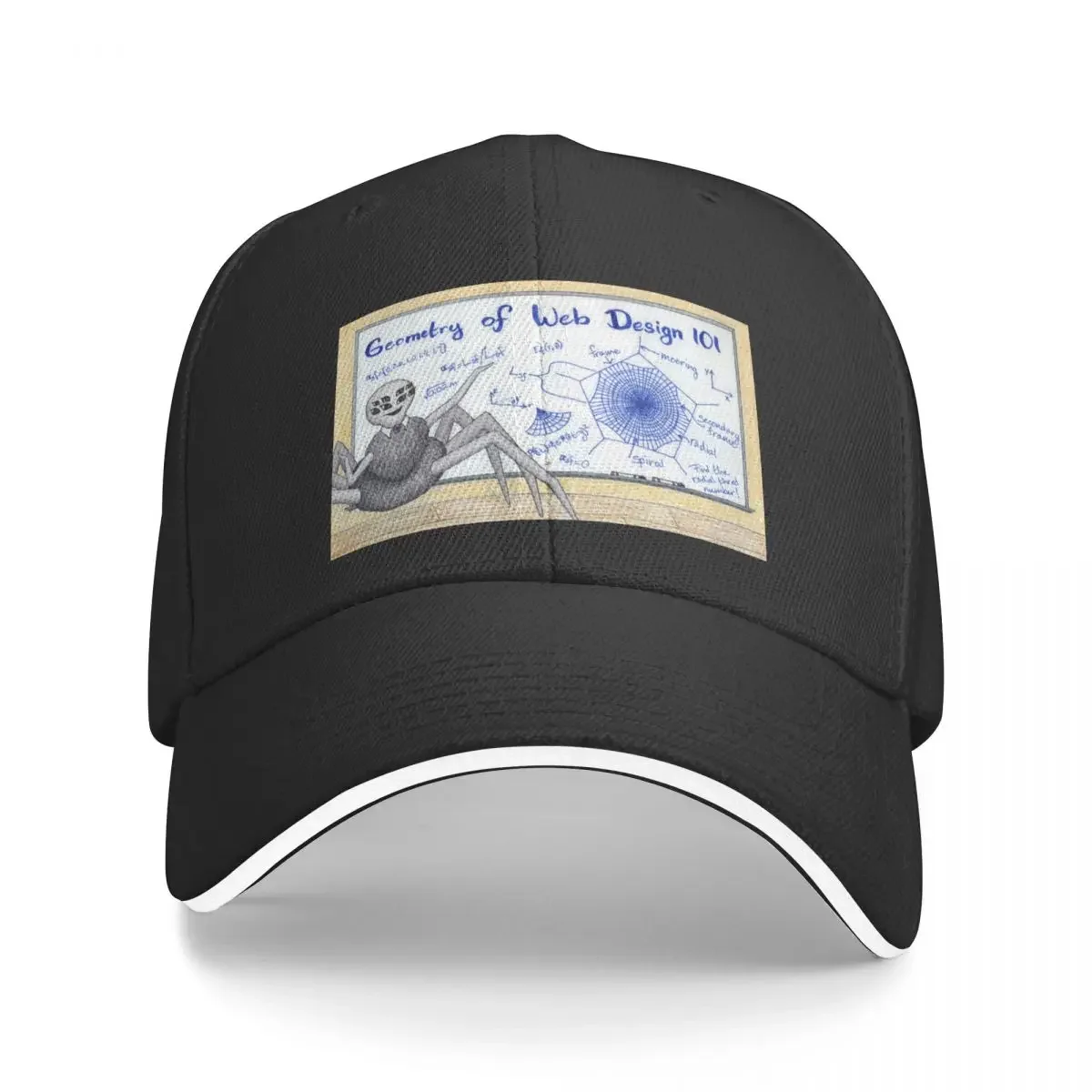 

Geometry of Web Design, 101 Baseball Cap foam party Hat Sunscreen Elegant Women's Hats Men's