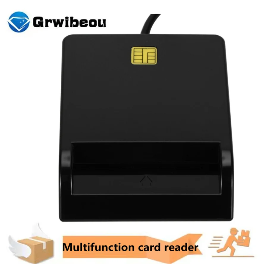 

USB SIM Smart Card Reader For Bank Card IC/ID EMV SD TF MMC Cardreaders USB-CCID ISO 7816 for Windows 7 8 10 Linux OS