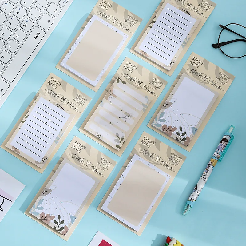 

INS Clock Of Time Wind Note Book Sticky Paper Student Note-keeping Ledger Creative N Times Paste CYBQ287