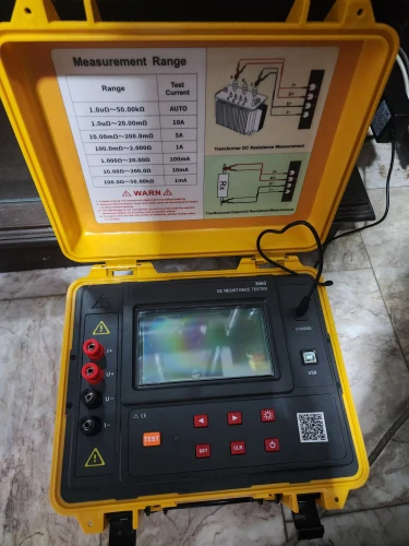 Transformer DC resistance tester precision four wire micro ohmmeter 10A Bluetooth Software Supporting