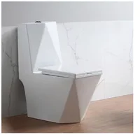 Used for luxury bathroom ceramic bathroom diamond flush toilet, ceramic flush integrated black gold toilet YX206TB 2