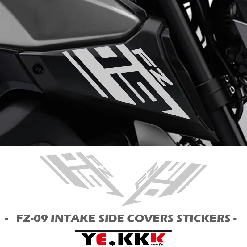 Air Intake Side Cover Sticker Set Fairing Decals Hollow Out Custom 2014-2019 For YAMAHA FZ09 FZ-09 FZ09SP