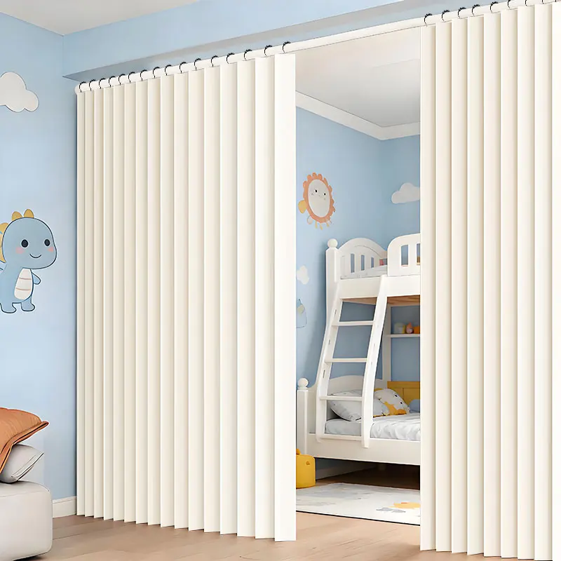 Elegant Folding Privacy Curtain for Decorative Space Separation