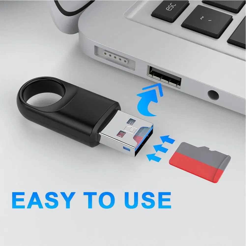 휴대용 고속 미니 메모리 카드 리더 어댑터, TF SD 컴퓨터 노트북 운전용, USB 3.0, Rec J7I5