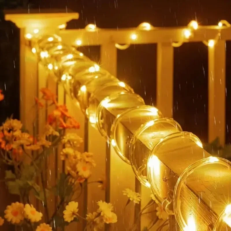 Solar-Powered Outdoor Waterproof Twinkle Fairy Lights