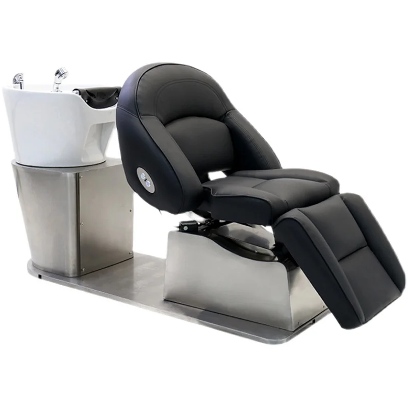 

Barber shop electric intelligent automatic massage shampoo bed full-half-lying bedside treatment flushing bed