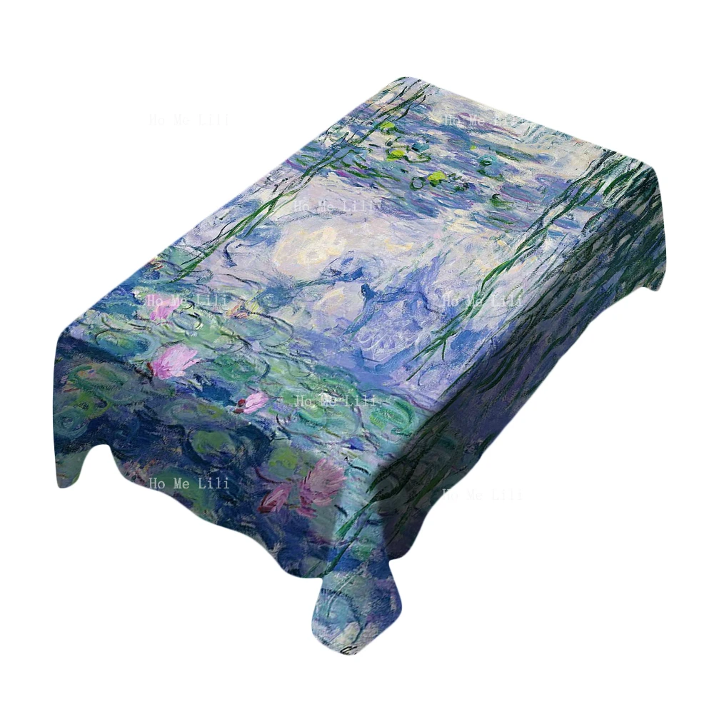 

Abstract Style Plant Flowers Water Lilies Almond Blossoms Natural And Pure And Fresh Tablecloth Waterproof By Ho Me Lili