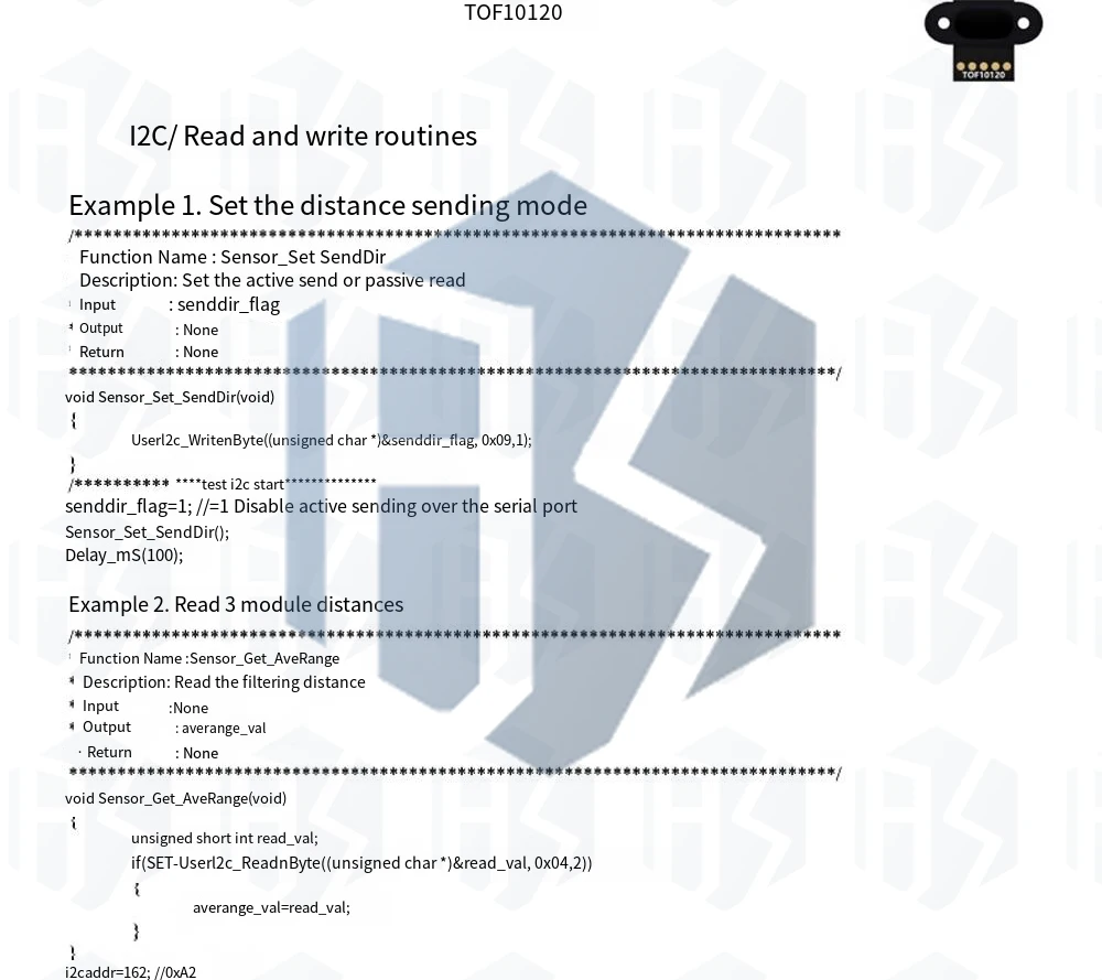 1 ~ 5PCS Range Sensor Modul 10-180Cm Abstand Sensor TOF10120 Abstand Sensor Uart I2C Ausgang 3-5V Rs232 Schnittstelle für Arduino – Detail 16