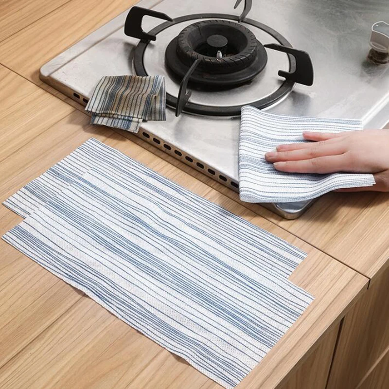 40Pcs Kitchen Roll Lazy Dishcloth Rag Reusable Cleaning Cloths Strong Absorbent Thicken Multi-Purpose Non-Woven Towel