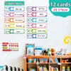 12 PCS Daily Schedule Cards Dry Eraser Cards kid children Schedule Pocket Chart for Classroom / Home 2